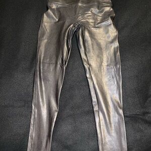 SPANX Shiny Black Leggings